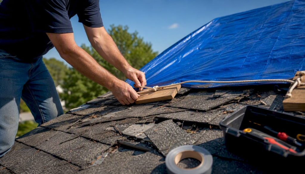 Roof leak temporary fix: stop water damage now